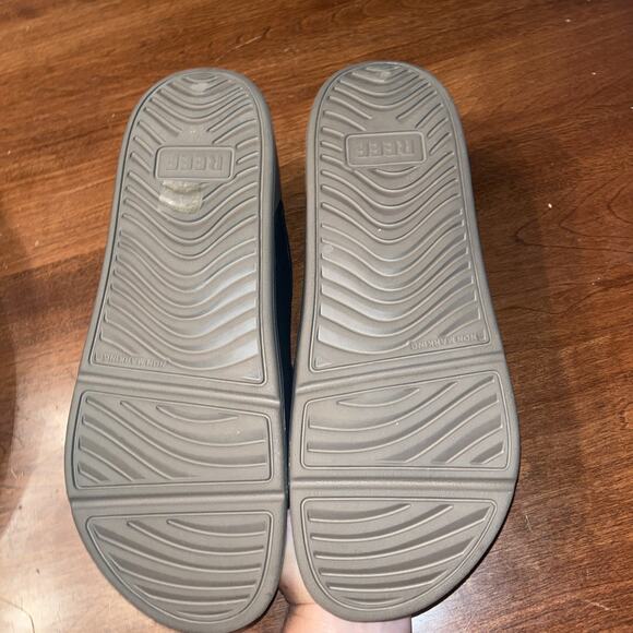 REEF OASIS Mens 13 Double Up Dark Brown EVA Comfort Cushioned Sandals Slides - Picture 3 of 4